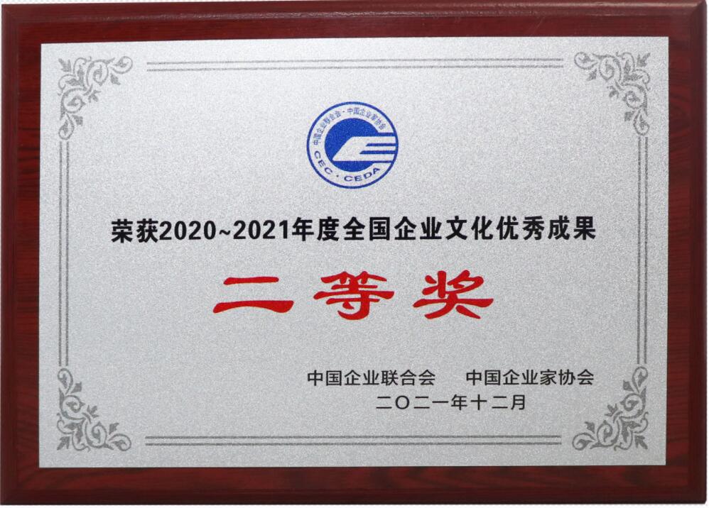 全国优秀pg电子官方网站成果2等奖（牌匾）